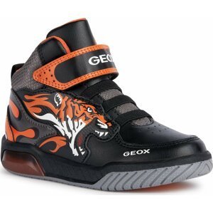 Sneakersy Geox J Inek Boy J369CC 0BUCE C0038 DD Black/Orange