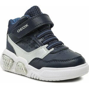 Sneakersy Geox J Illuminus Boy J36GVB 05411 C0673 M Navy/Silver