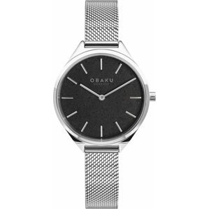 Hodinky Obaku Kaffe V257LHCNMC Silver/Black