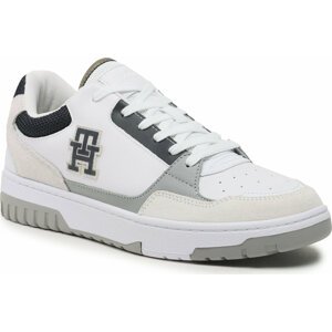 Sneakersy Tommy Hilfiger Basket Street Mix FM0FM04695 White YBS