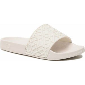 Nazouváky Tommy Hilfiger Th Monogram Pool Slide FW0FW06987 Bílá