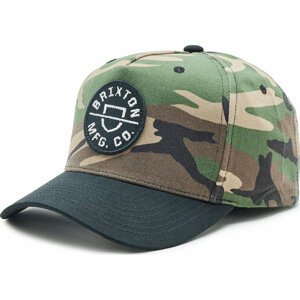 Kšiltovka Brixton Crest 11001 Camo Sirplis/Black