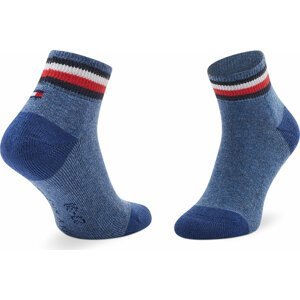 Sada 2 párů dětských vysokých ponožek Tommy Hilfiger 100001501 Jeans 356