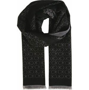 Šál Calvin Klein Monogram Woven Scarf 35x180 BAX