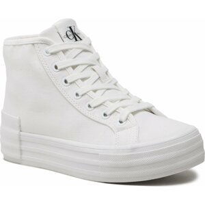 Sneakersy Calvin Klein Jeans Vulc Flatform Bold Essential YW0YW01031 White YBR