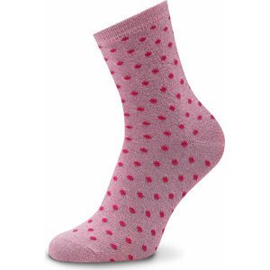 Dámské klasické ponožky Pieces Sebby Glitter 17094859 Begonia Pink