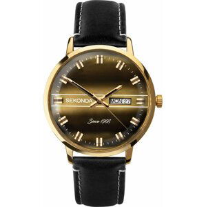 Hodinky Sekonda 1950 Gold/Black