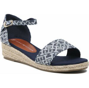 Espadrilky Tommy Hilfiger Rope Wedge Sandal Denim T3A7-32776-0048 S Denim 806