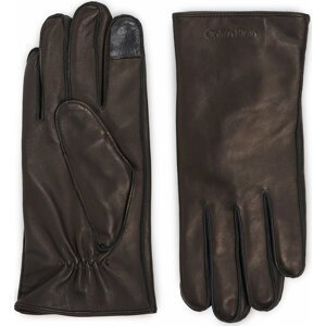 Pánské rukavice Calvin Klein Stitched Leather Gloves K50K511015 Ck Black BAX