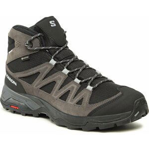 Trekingová obuv Salomon X Ward Leather Mid GORE-TEX L47181700 Phantom/Black/Magnet