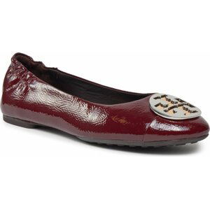 Baleríny Tory Burch Claire Cap-Toe Ballet 156159 Dark Carmine / Gold / Silver 500