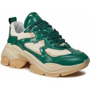 Sneakersy Bronx Platform sneakers 66461B-OA Emerald Green/Oatmilk 3735