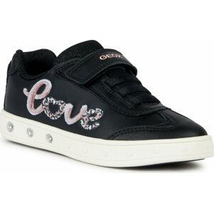 Sneakersy Geox J Skylin Girl J368WA 054AS C0869 DD Black/Lt Pink