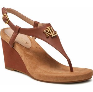 Sandály Lauren Ralph Lauren Jeannie 802784574008 Deep Saddle Tan