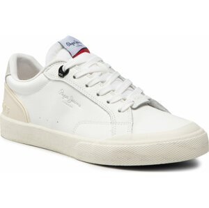 Sneakersy Pepe Jeans Kenton Vintage PLS31285 White 800