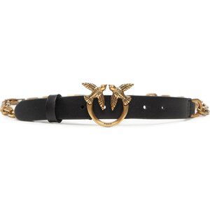 Dámský pásek Pinko Love Day Chain Simply H2 Belt AI 22-23 PLT01 1H212Y Y5H7 Black Z99Q