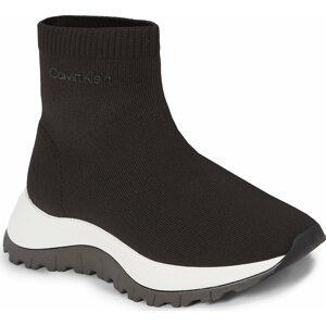 Sneakersy Calvin Klein 2 Piece Sole Runner Sock Boot HW0HW01641 Ck Black BEH