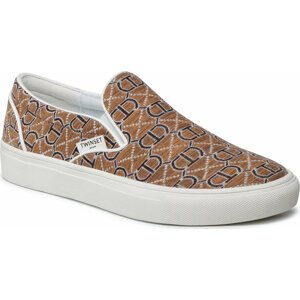 Tenisky TWINSET Slip On 221TCP132 Logo All Over 06717