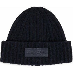 Čepice Tommy Hilfiger Tommy Twist Beanie AW0AW15325 Space Blue DW6