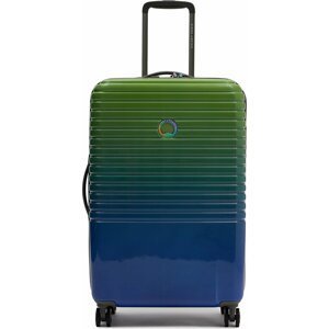 Střední Tvrdý kufr Delsey Caumartin Plus 00207882043 Green/Blue Gradient
