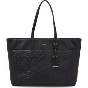 Kabelka Calvin Klein Ck Must Shopper Lg - Emb Mono K60K610924 Ck Black BAX