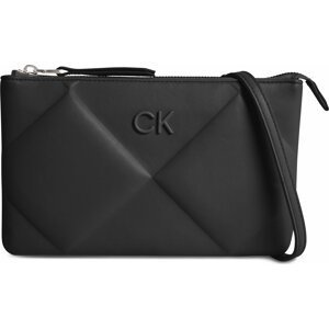 Kabelka Calvin Klein Re-Lock Quilt Crossbody K60K611042 Ck Black BAX