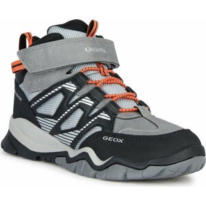 Sneakersy Geox J Montrack Boy B Abx J26HBC 0FUME C0036 S Grey/Orange