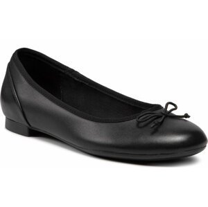 Baleríny Clarks Couture Bloom 261154854 Black Leather