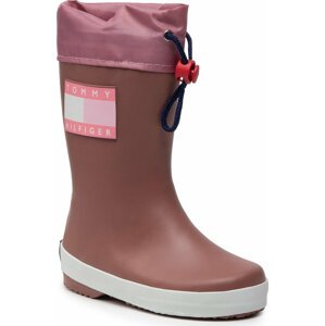 Holínky Tommy Hilfiger Rain Boot T3X6-30766-0047 M Antique Rose 303