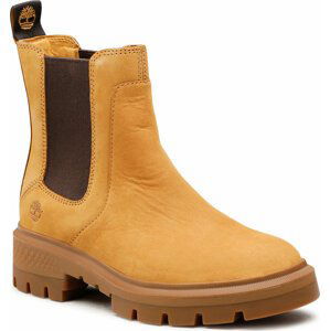 Kotníková obuv s elastickým prvkem Timberland Cortina Valley Chelsea TB0A5VAG231 Wheat Nubuck