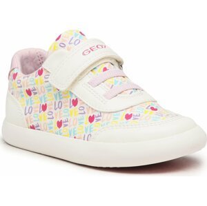 Sneakersy Geox B Gisli G. A B021MA 0AW54 C0406 S White/Pink