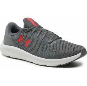 Boty Under Armour UA Charged Pursuit 3 3024878-108 Pitch Gray/Pitch Gray/Red