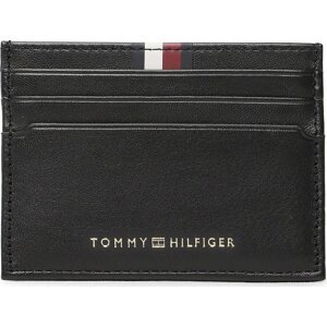 Pouzdro na kreditní karty Tommy Hilfiger Th Prem Lea Cc Holder AM0AM11267 BDS