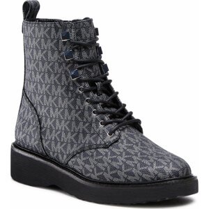 Turistická obuv MICHAEL Michael Kors Haskell Bootie 40F2HSFE5B Blk/Silver