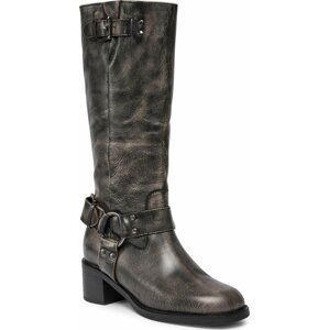 Kozačky Bronx High boots 14291-A Černá