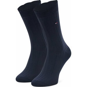 Dámské klasické ponožky Tommy Hilfiger 701220261 Navy 001