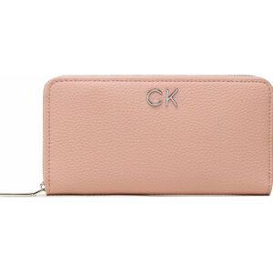 Velká dámská peněženka Calvin Klein Re-Lock Z/A Wallet Lg Pbl K60K610242 TQP