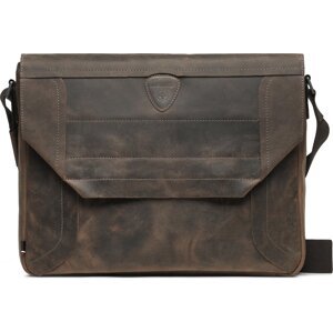 Brašna na notebook Strellson Jeremy Messenger Lhf 4010002561 Dark Brown 702