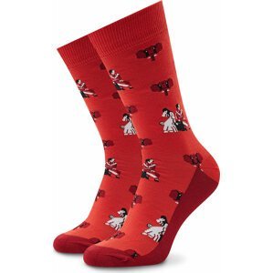 Klasické ponožky Unisex Stereo Socks Mammoth Červená