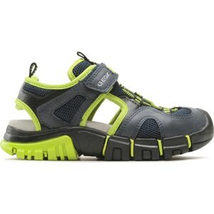 Sandály Geox J Sandal Dynomix Boy J35GHA014MEC0749 S Navy/Lime