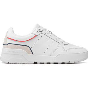 Sneakersy Tommy Hilfiger Low Cut Basket Sneaker FW0FW06524 White YBR