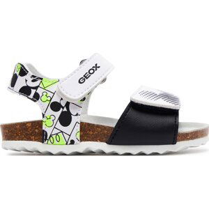 Sandály Geox B Sandal Chalki Boy B152QC 000BC C0552 M White/Fluo Yellow