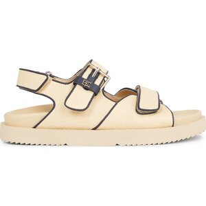 Sandály Tommy Hilfiger Rafia Sporty Sandal FW0FW07896 Neutral 0F4