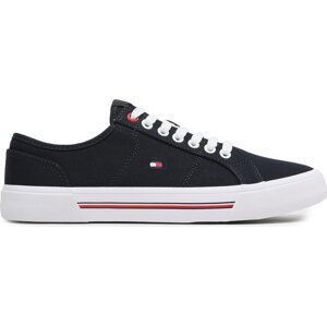 Tenisky Tommy Hilfiger Core Corporate Vulc Canvas FM0FM04560 Desert Sky DW6