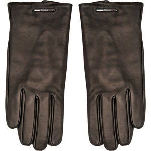 Pánské rukavice Calvin Klein Modern Bar Leather Gloves K50K511017 Ck Black BAX