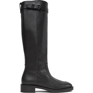 Kozačky ve vojenském stylu Stuart Weitzman Maverick Knee-Hi Boo SG419 Black