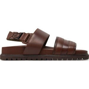 Sandály Tommy Hilfiger Elevated Th Buckle Lth Sandal FM0FM05007 Hnědá