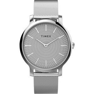 Hodinky Timex Transcend 34mm Mesh TW2V92900 Silver