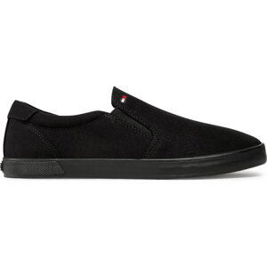 Tenisky Tommy Hilfiger Iconic Slip On FM0FM00597 Triple Black 0GK