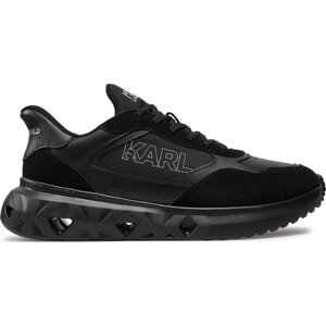 Sneakersy KARL LAGERFELD KL54624 Black Lthr/Suede Mono 30X